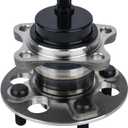 2 PCS Autoround 512370 Rear Wheel Bearing and Hub Assembly Compatible with Toyota Yaris 2006-2014/ Prius C 2012-2019, Scion iQ 2013 4 Lugs w/ABS