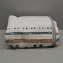 BESTSWEETIE 8x10 Area Rugs for Living Room Washable Moroccan Farmhouse Neutral Geometric Low Pile Non-Slip Soft Print Pattern Rug for Bedroom Kitchen Dining Room Entryway Green/Brown/Brown