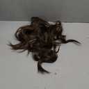 NAYOO Clip in Hair Extensions for Women 14 Inch Short Wavy Curly Dark Brown Mix Blonde Hairpieces Full Head Synthetic Hair Hairpieces(6PCS, Dark Brown Mix Blonde)