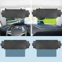 2 Pack Polarized Sun Visor Extender for Car with 2 Side Sunshade, Car Visor Extender Sun Blocker, Upgraded UV400 Sun Visor Extension with PC Lens, Anti-Glare Car Visor for Safe Driving