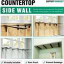 Free Hanging Side Wall Floating Shelf Bracket 3 Pack 20 Inch Heavy Duty Countertop Support Bracket for Breakfast Bars Cabinet Granite Countertops with No Knee Wall or Pony Wall