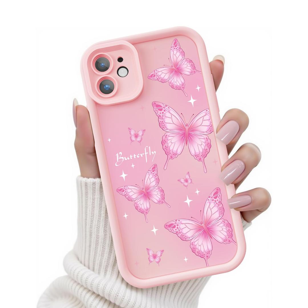 FUXICASE Case for iPhone 12, Silicone Shockproof Cover Women