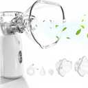 OTC Spacer Nebulizer, Auto-Cleaning Handheld Mesh Machine for Adult and Kid (White)