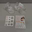 Nenesupply 21mm 2 pc Flanges Compatible with Spectra S2 S1 9 Plus Synergy Gold Breastpump Replacement to Spectra Pump Parts Flange Accessories Wide Mouth Work with Valve Backflow Protector Bottle