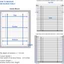 LazBlinds No Tools No Drill 1" Vinyl Mini Blinds, Cordless Blinds for Windows, Light Filtering Horizontal Window Blinds & Shades, 33 1/2" W x 48" H, Grey