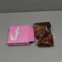 ALXNAN Clip in Hair Extension6PCS Mixed Brown & Blonde Long Wavy Hair Extension 24 Inch Thick Soft Synthetic Hair Double Weft Hairpieces for Women