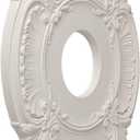 2 Pack White Home Lighting Ceiling Medallions Molded Plastic, 13" OD x 3-1/2"ID x 3/4" P