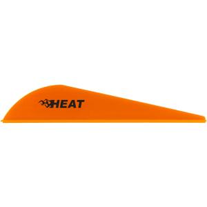 Bohning Heat Vanes, Low Profile Hunting Vane, 2.5" Neon Orange, 36pk