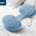 Pregnancy Pillow for Sleeping Memory Foam Maternity Pillow for Side Sleepers, Adjustable Travel Wedge Pillow Support for Back, Belly, and HIPS for Pregnant Women, Navy Blue