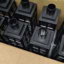 PASAMIC 24" Solar Pathway Lights Outdoor, 8 Pack Bright Garden Light with Auto On/Off, IP65 Solar Lights Outdoor Waterproof, Garden Landscape Lighting for Yard, Patio, Walkway, Driveway (Black, BlackGlass)