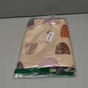 Blissful Diary Baby Splat Mat for Under High Chair, 50.4 x 50.4 Inch Wipeable Splash Mat, Waterproof and Washable, Anti-Slip Floor Protector, Boho Rainbow