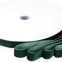 Dark Green Velvet Ribbon 1'' 50 Yards Velvet Fabric Vintage Ribbon for Christmas Tree, Gift Wrapping, Flower Bouquet, Wreath Decorations, Bow Making (Dark Green, 1"-50 Yard)