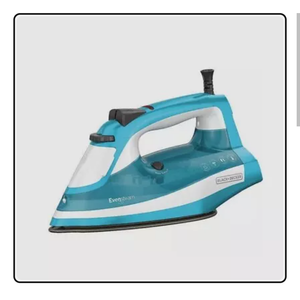 BLACK + DECKER ONE STEP STEAM IRON W/ EVEN STEAM SOLEPLATE
