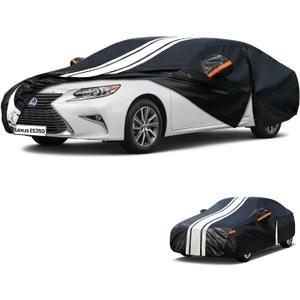 Car Cover Custom Fit for Lexus ES ES300 ES330 ES350 ES300h (2001-2026) Outdoor/Indoor Full Car Cover, with Towel/Dust Bag. All Weather Waterproof Rain Snow UV Sun Protector.