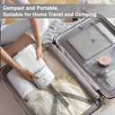 Portable Mini Washing Machine, Compact Portable Washer and Makeup Brush Cleaner, Underwear Washing Machine for Scoks & Small Clothes Idea for Home, Dorm, RV, Hotel & Camping (White)