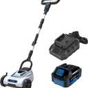 LUXTER 9 Inch Cordless Lawn Mower 6000RPM Brushless Motor 3 Adjustable Cutting Heights (1.5"-2.3") Electric Grass Trimmer 20V 4.0Ah Battery & Charger Mini Lawn Mower for Garden Yard Work and Lawn Care