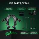 AUQDD 10Pc Front End Kit Fit For 2008-2017 Bu-ick Enclave Chevy Traverse, 07-16 G-MC Acadia, 07-10 Outlook, 2 Lower Control Arm 2 Sway Bar Link 4 Outer Inner Tie Rod End (# K621231 EV800572 K750155)