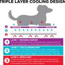 CoolerDog Hydro Cooling Mat 2 Pack for Dogs Dog Cooling Mat & Cooling Pad for Hot Weather Triple Layer Cooling with Ice Sheet & Water Cushion (23" x 18" Each)