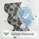 Villsure Kitchen Rugs and Mats, Non Skid Kitchen Runner Rug Absorbent Resist Dirt Kitchen Floor Mat Comfort Standing Mat Made of 100% Polypropylene Machine Washable,17.7"x59",Black (1'6" x 4'11" (Rectangular))