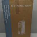 Sweetcrispy Oil Filled Radiator Heater for Indoor Use, 1500W with Adjustable Thermostat, 22.8 * 11.8 * 4.9in, Black