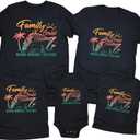 2025 Family Cruise Shirts Plus Size Tops Holiday Matching Shirt Making Memories Together Cruise Ship Tees (Medium, Black1)