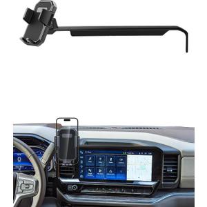 PZK Car Phone Mount for 2022-2025 2026 Chevy Chevrolet Silverado 1500/GMC Sierra 1500 LT/RST/ZR2/LTZ/LT Trail Boss/High Country Accessories 13.4-Inch Screen Auto Lock Chevy Phone Holder 360 Rotation