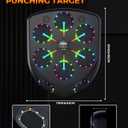 Music Boxing Machine with Seven Color LED Lights & Double Bluetooth Speaker – Interactive Punching Bag for Fitness, Rhythm Training & Stress Relief Home Gym Equipment for Adults
