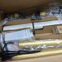 Dimmable Floor Lamp - 3 Lights Gold Arc Floor Lamps for Living Room, 1000LM Modern Tall Standing Lamp with White Shade&Marble Base, Mid Century Tree Floor Lamp for Bedroom Office, 3 LED Bulbs Included