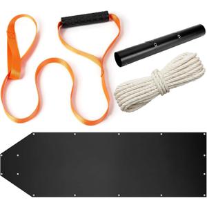 Deer Drag Sled, Tear-Resistant, Deer Drag Rope with Handle, Heavy Duty Portable roll up Deer Game Hauler Sled, Hunting Accessories, Perfect for Your Next Hunting Adventure