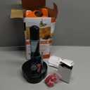 Electric Potato Peeler with 23 Replacement Blades Rotato Express Stainless Steel Automatic Rotating Fruits Fruit Potato Peeler Vegetables Cutter Apple Paring Machine Kitchen Peeling Tool (Black)