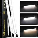 Under Cabinet Lighting,15.2" 2Pack Sensor Light Indoor with Battery Level Display Function,Closet Light can be Disassembled for Handheld use,wireless under cabinet lights fo Wardrobe,Bedroom, Kitchen (White)