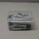 Hotop 30 Pcs Metal Drapery Curtain Rings 0.98/1.26/1.65 inch Interior Diameter and 30 Pcs Hanging Curtain Drapery Pin Hooks for Window Door Shower(Black,42 mm)