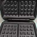 Bakers Friend 3 in 1 Mini Waffle Maker with Removable Plates, Mini Pancake Maker, Grilled Cheese Maker, Breakfast Sandwich Maker Press, Indoor Grill, Belgian Waffle Maker, Aqua