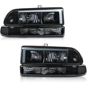 ALLGOOD LED Headlight Assembly Fit Chevy Blazer S10 1998‑2005