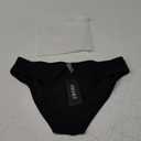 Zmart Strappy Low Rise Bikini Bottoms - Women Full Coverage Swim Bathing Suit Bottom Swimsuits Bottom (Medium, Black)