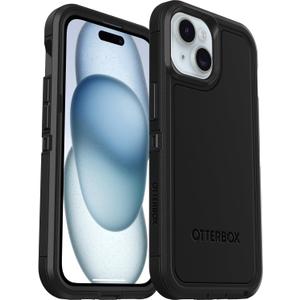 OtterBox iPhone 16e, iPhone 15, iPhone 14, and iPhone 13 Defender Series XT Case with MagSafe, Screenless, Rugged - Non-Retail Packaging - Black