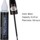 2 x Black Touch Up Paint for Cars, Two-In-One Car Paint Scratch Repair Pen, Quick & Easy Solution to Repair Minor Automotive Scratches 0.4 fl oz. (Black)