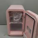 Mini Fridge, 6 Liter/8 Can 110V AC/DC Portable Thermoelectric Cooler Refrigerators for Bedroom, Skincare, Beverage, Office, Dorm Room and Car, Pink
