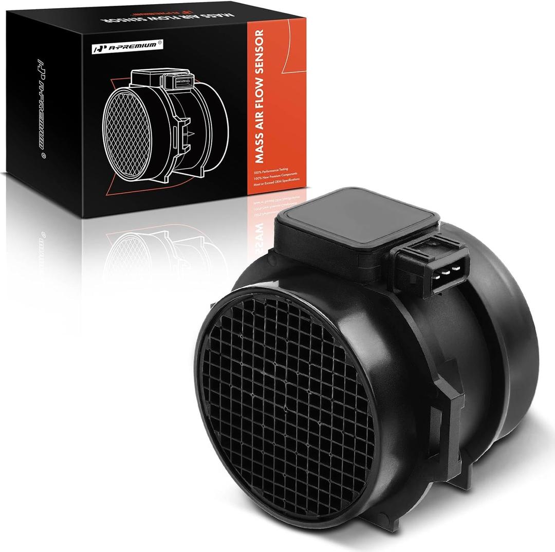 A-Premium Mass Air Flow Sensor Meter [3-Pins] Compatible with BMW 323i/328i/528i 1999-2000, 325i/325Ci/525i 2001-2003, 2.5L 2.8L, Replace# 13621432356