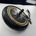 10x2.5 Inch Hub Motor with Solid Tire, 500W Drive Power Wheel ONLY Fit for Segway Ninebot Max G30P Electric Scooter, 60/70-6.5 Rear Motor Kit Tubeless Tyre