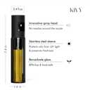 KIVY Glass Oil Sprayer for Cooking Precise Oil & Vinegar Spray Bottle Oil Mister Spray Bottle for Food Includes Funnel Perfect for Cooking & Air Fryer (Black)