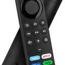Replacement Voice Remote Control Fit for All Fires-Series Smart TVs Cube (1st/2nd/3rd Gen), 4K/4K Max (1st/2nd), TV Stick (2nd/3rd Gen), TV Stick Lite/HD, Smart TV 3rd Gen, for Hisense/TCL Smart TV