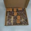 28Pcs Chair Leg Floor Protectors Rectangle for Hardwood Floors Silicone Caps Covers Felt Furniture Pads Clear Chair Sliders, Protect The Floor from Scratches(Fit:L 1.12"-1.5",W 0.75"-1") (Medium)