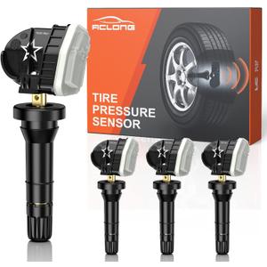 TPMS Sensors, 315MHz Tire Pressure Monitor Sensors Fit for Chevy Impala Silverado|Cadillac SRX XT5|Buick Encore Lucerne|GMC Sierra Terrain|Saturn Pontiac Suzuki, 13581558 13586335 4 Pack