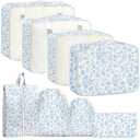 YEEYAA Packing Cubes for Travel - 8 Set Luggage Organizer Bags for Family, Mesh Breathable Packing Cubes for Suitcases Durable Travel Essentials Bags Set