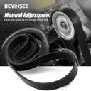 Bevinsee K24 Swap EP3 Idler Pulley Kit Adjustable Compatible with Honda Integra Acura Civic Compatible with K Series K24 Engines Silver