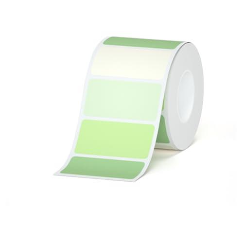 HPRT Thermal Labels for T20/T260LR, 1.57" x 0.79"(40x20 mm) Waterproof Sticker Paper, Color Thermal Tape for HPRT T260LR Label Maker, 290 Labels/Roll, Green Pack of 3