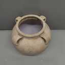 Rustic Ceramic Vase with Handles Antique-Style Red Farmhouse Pottery Decorative Urn for Table Centerpiece, Mantel, Shelf, or Entryway Home Decor, Color May Vary