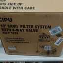CIPU 10-inch Sand Filter Pump System for Above Ground Pools, 0.25HP 115V Pool Sand Filter with 4-Way Valve
