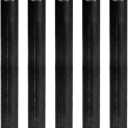 SupplyGiant 3/4 x 18 Inch Black Steel Pipe, Heavy Duty Industrial Malleable Iron Pipes, Pre Cut Threaded Nipple Great For All DIY Furniture And Black Pipe Shelving